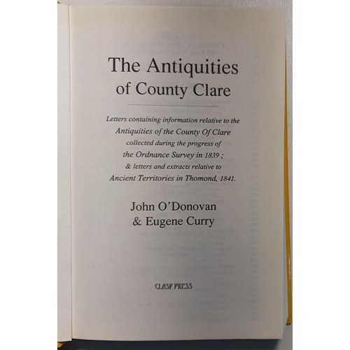 2 - The Antiquities of County Clare &ndash; John O&rsquo;Donovan & Eugene Curry, published by Clasp ... 