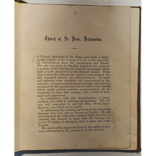 14A - (Cork Interest) Church of St. Peter Ballymodan, (Bandon) published by The Stationary Office, 1856. F... 