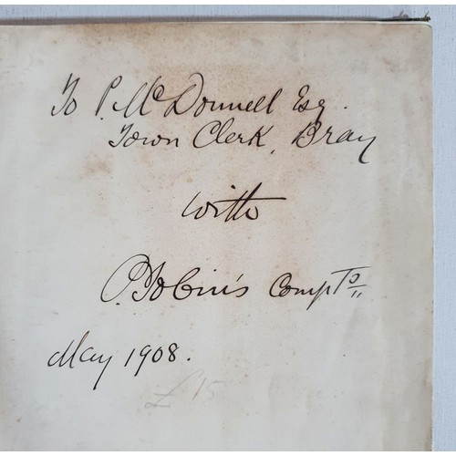25 - Dublin Interest. Dublin main drainage scheme: souvenir handbook; published by the authority of the M... 