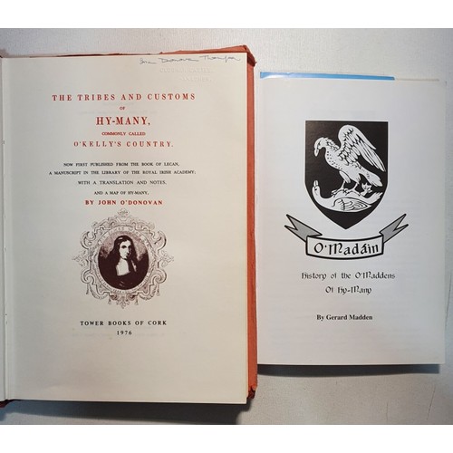 33 - Hy-Many: John O&rsquo;Donovan, Tribes and Customs of Hy Many,&nbsp; Tower Books Cork 1976, quarto, d... 