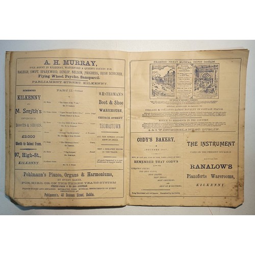 38 - Thomastown, Co Kilkenny: Programme for the 'Grand Vocal & Instrumental Concert at Thomastown in ... 