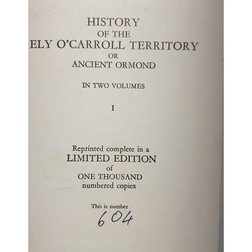 58 - History of the Ely O'Carroll Territory of Ancient Ormond Gleeson, Rev John Published by Boethius Pre... 