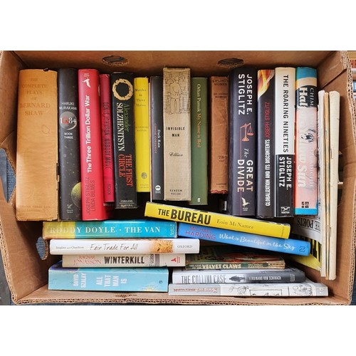 589 - Three boxes of Mainly fiction with some non fiction, most are first editions, all nice clean books. ... 