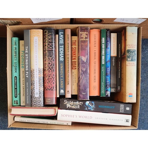589 - Three boxes of Mainly fiction with some non fiction, most are first editions, all nice clean books. ... 