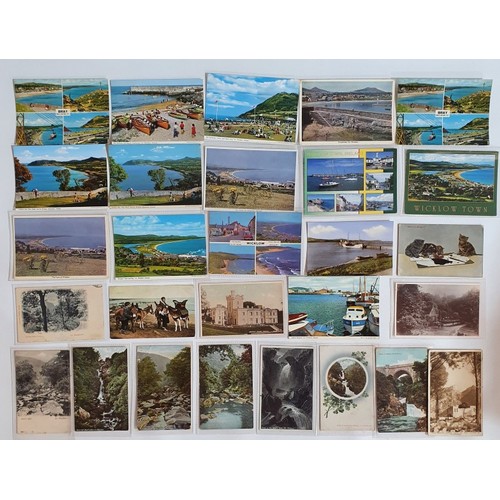 4 - Postcards - Wicklow. An extensive collection from early-mid 1900's onwards depicting scenes from Dev... 