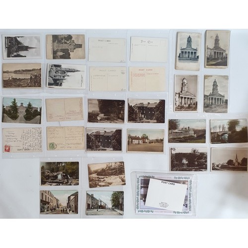 8 - Postcards Laois, Longford and Louth from the early -mid 1900's onwards. Depicting scenes such as Flo... 