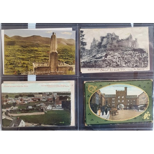 18 - Postcards Tipperary: Collection of Postcards from the early-mid 1900's onwards depicting scenes such... 