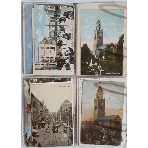 20 - Postcards Cork: Collection of Postcards from the early-mid 1900's onwards depicting scenes such as S... 