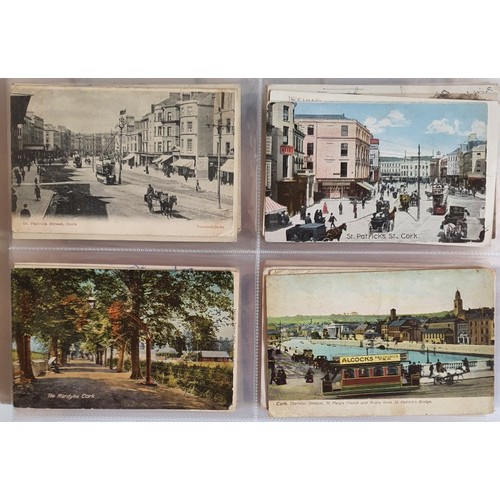 20 - Postcards Cork: Collection of Postcards from the early-mid 1900's onwards depicting scenes such as S... 