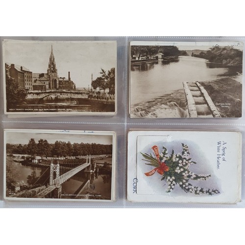 20 - Postcards Cork: Collection of Postcards from the early-mid 1900's onwards depicting scenes such as S... 