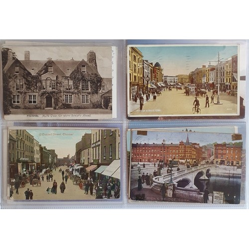 21 - Postcards Cork: Collection of Postcards from the early-mid 1900's onwards depicting scenes such as T... 