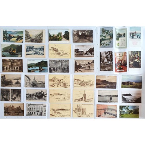 22 - Postcards Kerry: Collection of Postcards from the early-mid 1900's onwards depicting scenes such as ... 