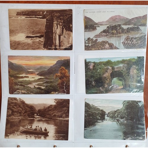 24 - Postcards Kerry: Collection of Postcards from the early-mid 1900's onwards depicting scenes such as ... 