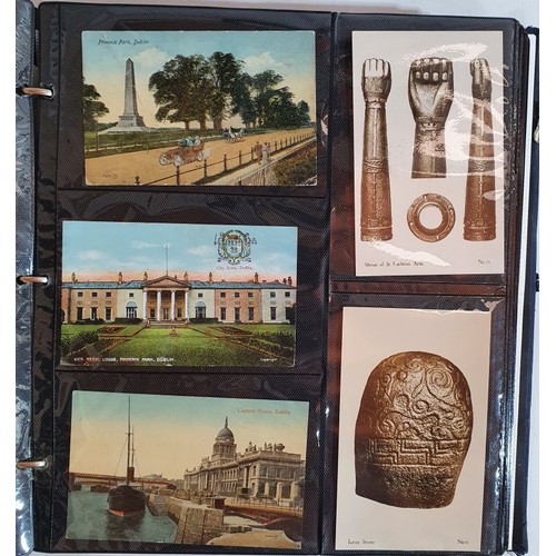25 - Postcards Dublin: Collection of Postcards from the early-mid 1900's onwards depicting scenes such as... 