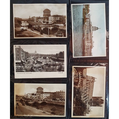 25 - Postcards Dublin: Collection of Postcards from the early-mid 1900's onwards depicting scenes such as... 