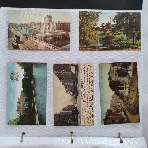 25 - Postcards Dublin: Collection of Postcards from the early-mid 1900's onwards depicting scenes such as... 