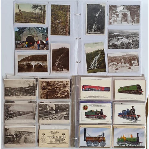 27 - Postcards Wicklow: Collection of Postcards from the early-mid 1900's onwards depicting scenes such a... 