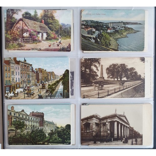 28 - Postcards Dublin: Collection of Postcards from the early-mid 1900's onwards depicting scenes such as... 