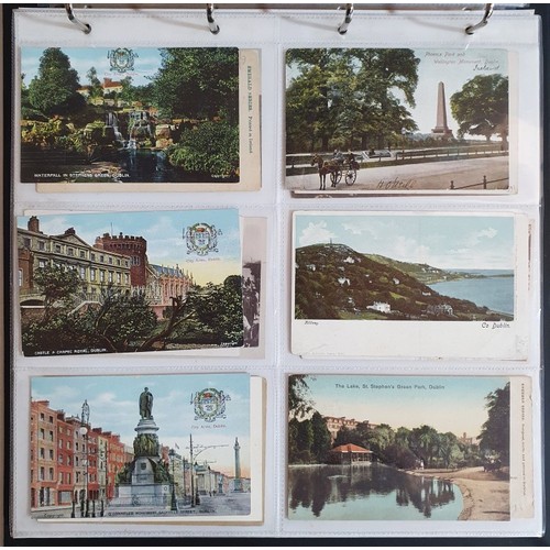 28 - Postcards Dublin: Collection of Postcards from the early-mid 1900's onwards depicting scenes such as... 