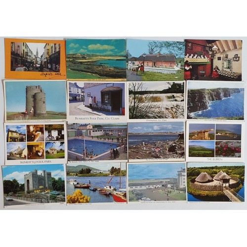 31 - Postcards: A collection of Irish Coloured postcards featuring the counties of Offaly, Clare, Cork, D... 