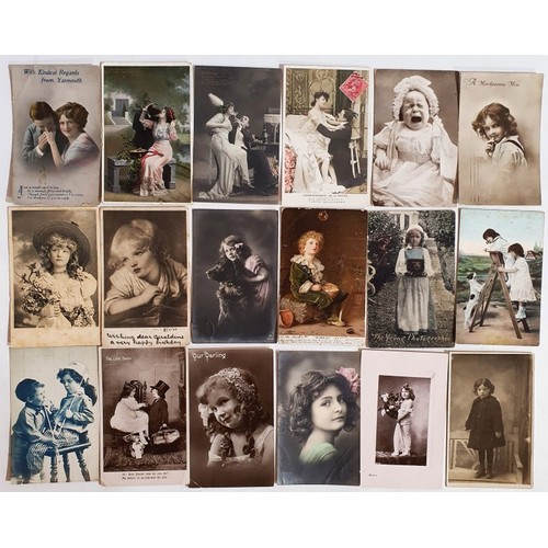 36 - Postcards: An extensive collection of Postcards relating to Art, Greetings, Portrait and World inter... 
