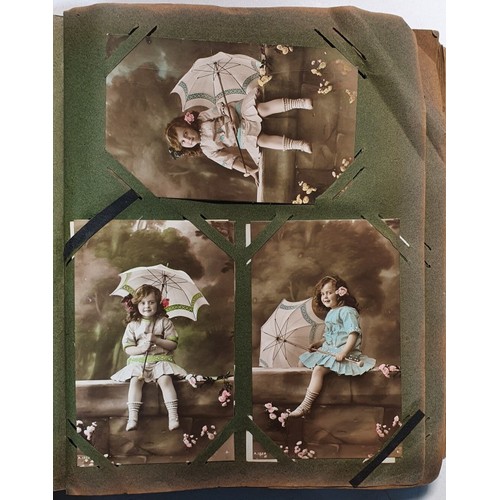 42 - Postcards: Collection of Vintage coloured Childrens Postcards (c400) Plus a collection of Postcards ... 