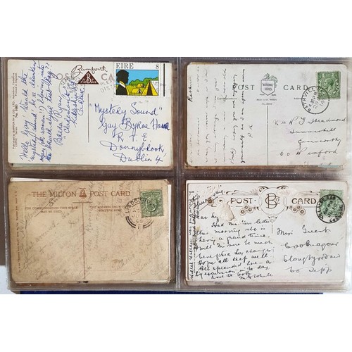45 - Irish Postmarks: Postcards with postmarks from the following Counties: Carlow, Cavan, Clare, Cork, D... 