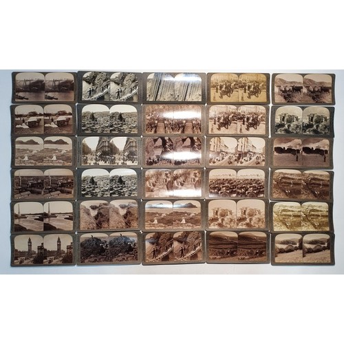 50 - Stereoscope Cards: Connacht and Ulster Lanscapes. Sligo- 6; Roscommon- 3; Mayo-4; Galway-4; Antrim- ... 