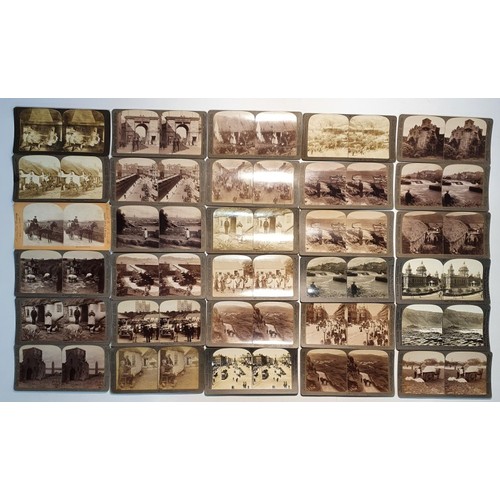 50 - Stereoscope Cards: Connacht and Ulster Lanscapes. Sligo- 6; Roscommon- 3; Mayo-4; Galway-4; Antrim- ... 