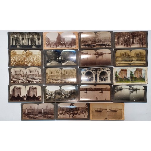 52 - Stereoscope Cards: Munster Landscapes. Cork- 25; Clare -4; Limerick- 7; Tipperary- 5; Kerry- 20 (61)