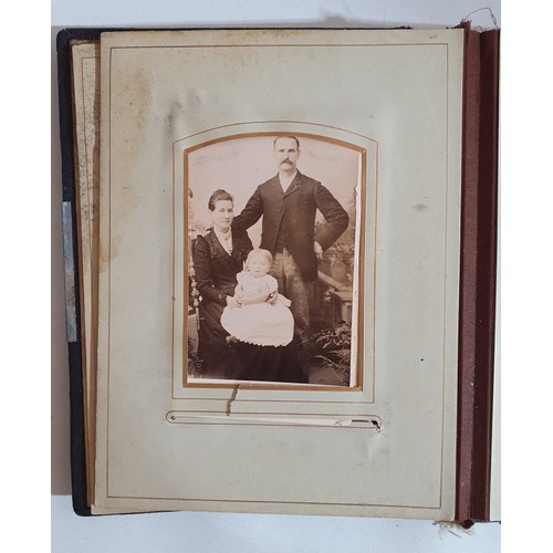 54 - Photo album c 1900. Containing c 38 photographs. Possibly of the family of Govett's . Pages loose, b... 