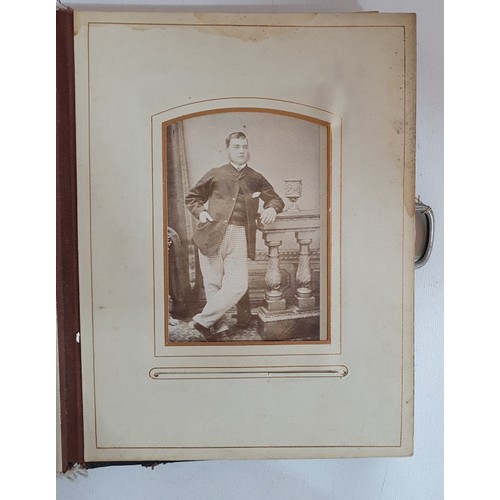 54 - Photo album c 1900. Containing c 38 photographs. Possibly of the family of Govett's . Pages loose, b... 