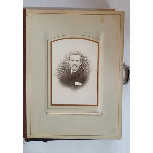 54 - Photo album c 1900. Containing c 38 photographs. Possibly of the family of Govett's . Pages loose, b... 