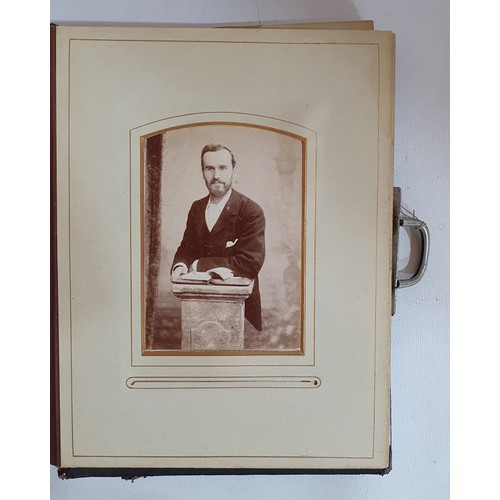54 - Photo album c 1900. Containing c 38 photographs. Possibly of the family of Govett's . Pages loose, b... 