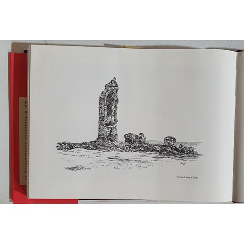 9 - Presentation copy of The Castles of County Cork with 72 line drawings and 10 maps by James Healy. Co... 