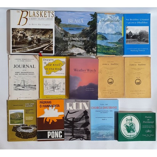 41 - West Kerry Collection. Na Braithre Criostai I gCorcaDhuibhne; signed copy of Skelloigside; Paroiste ... 