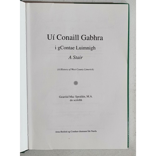 58 - Dedication from author and others associated . Ui Conaill Gabhra a stair. A History of West County L... 