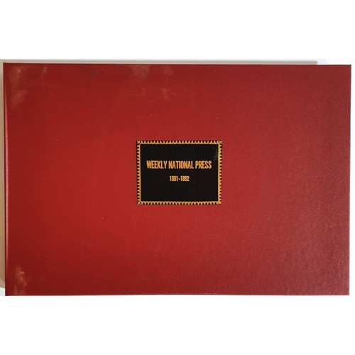 Weekly National Press 1891/1892. With 37 scarce coloured litho political Anti-Parnell cartoons by Thomas Fitzpatrick, size 11 by 17 inches all housed in a fine custom built crimson box with label. Rare