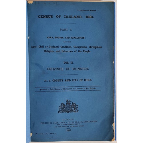 4 - Census Of Ireland 1881 For The County and City Of Cork