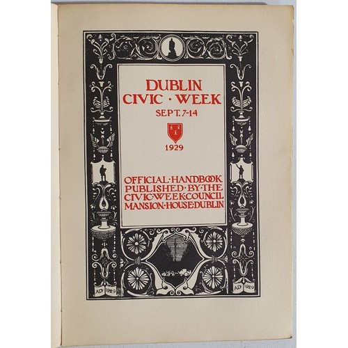 9 - Dublin Civic Week 1929 Handbook &ndash; decorations by Maurice Macgonigal, Kathleen Quigley, Harry K... 