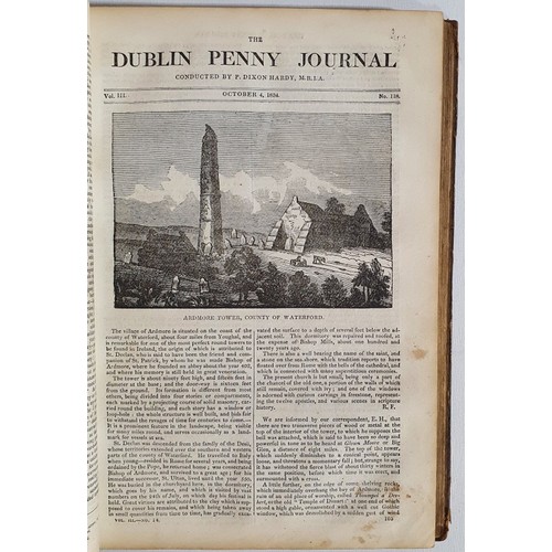 13 - The Dublin Penny Journal. 1834. Philip Dixon Hardy. Illustrated with numerous attractive Irish topog... 