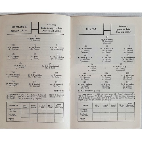 41 - GAA: Programme, Official Opening of New Hogan Stand in the 75th Year of the Gaelic Athletic associat... 
