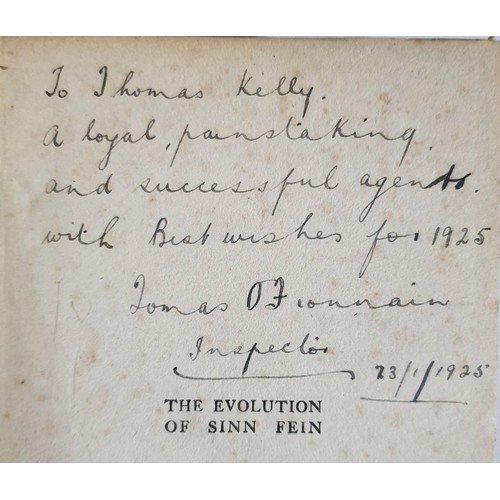 49 - The Evolution of Sinn Fein &ndash; Robert Michael Henry, published by the Talbot Press, Dublin circa... 