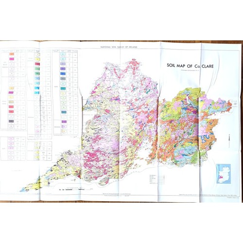 6 - Soils of County Clare by Finch. 1971. Large folding maps in pockets, illustrations etc.; the Story o... 