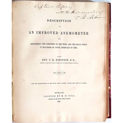 30 - H. Lloyd. Account of The Magnetic Observatory of Dublin. 1842 bound with H. Lloyd. Notes on The Mete... 