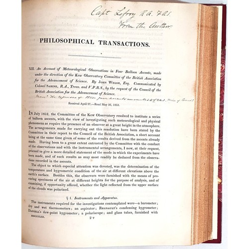 30 - H. Lloyd. Account of The Magnetic Observatory of Dublin. 1842 bound with H. Lloyd. Notes on The Mete... 