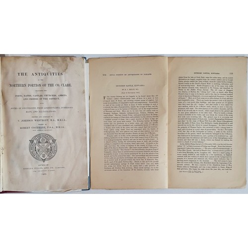 10 - The Antiquities of the Northern Portion of the Co Clare written by T Johnson Westropp, 1900; The Roy... 