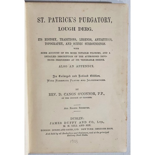 27 - Lough Derg: Pilgrimage of St Patrick's Purgatory, Lough Derg by Rev D Canon O'Connor P.P. 1903, publ... 