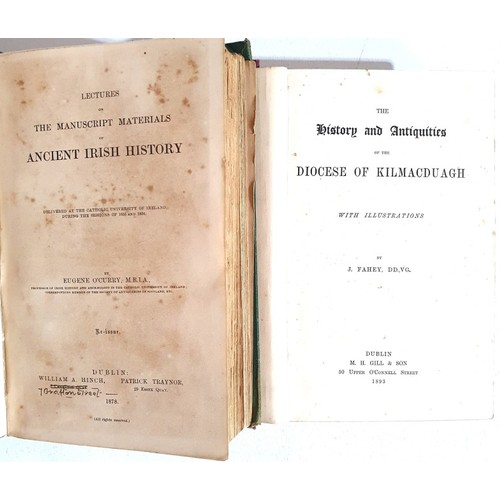 48 - Lectures on the Manuscript Materials of Ancient Irish History by Eugene O'Curry, Dublin 1878 SIGNED ... 