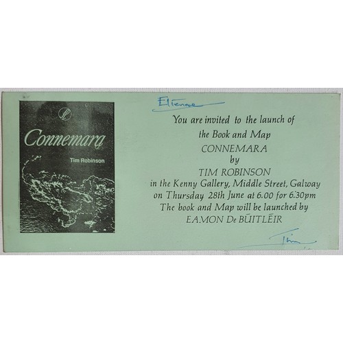 53 - Tim Robinson. Connemara – Part 1: Introduction and Gazetteer and Part 2: A One-Inch Map. With the in... 